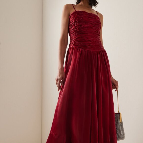 AJE Regent Drop Waist Midi-Dress - Picture 1 of 5